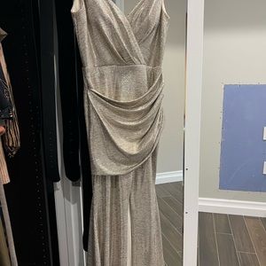 Metallic gold gown